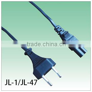 Euro VDE 2pin plug with c7 connector JL-1/JL-47