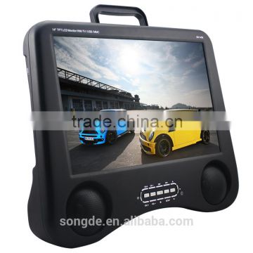 14.5 inch portable dvd player for home stand alone type