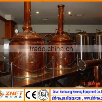 300L red copper micro beer brewing equipment CE