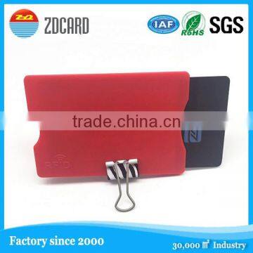 Soft/hard PVC anti reading card sleeve with good popularity