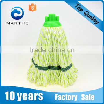 M-31034 green and white micorifbier mop head