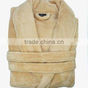 2012 warm and elegant polyester coral fleece robe(KN-RB-04)