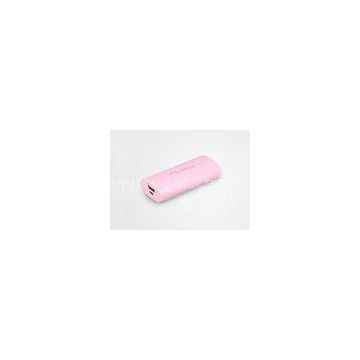 ABS Mini Pink Li-ion Power Bank 3600mAh 18650 , Portable Power Bank For Mobile Devices