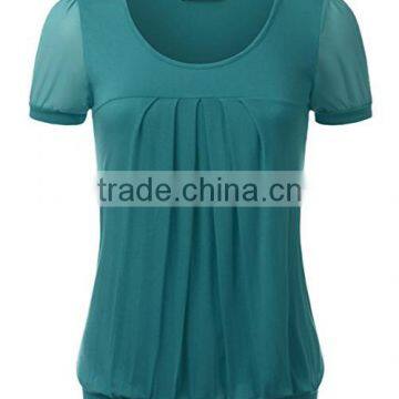 Professional customized crazy selling french cut blouse