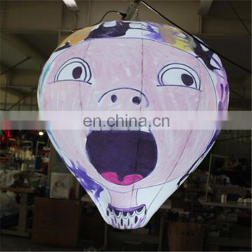 vivid giant customized out of shape scrawl hanging LED light balloon for advertising