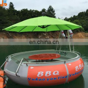 Circular water play yacht price /tourist bbq boat equipment for sale