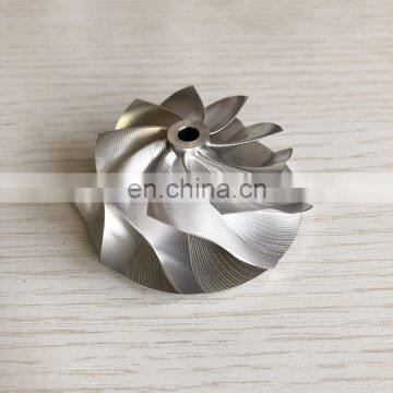 TD04HL 19T 46.02/58.00mm 9+0 blades 49189-X high performance point milling turbo milling/aluminum 2618/billet compressor wheel