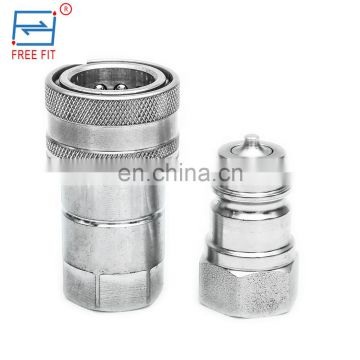 Highest versatility poppet type 1/2 inch ANV BSP or NPT hydraulic quick release couplings