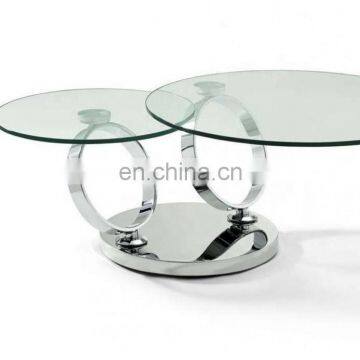 coffee tea table tempered glass top table