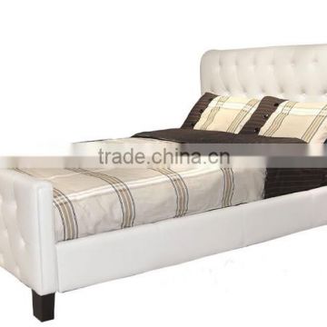 top selling bed, elegant leather bed, Reasonable price modern bed on sale