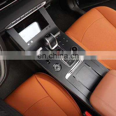 Hot sale For Chery Tiggo 8 Pro 2021 Car Console Gearbox Panel Sticker Carbon Fiber Film Garnish Interior Decoration Accessories