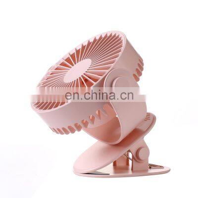 360 Degree Oscillating Portable Mini Fan  Rechargeable Battery USB Fan For Car Home