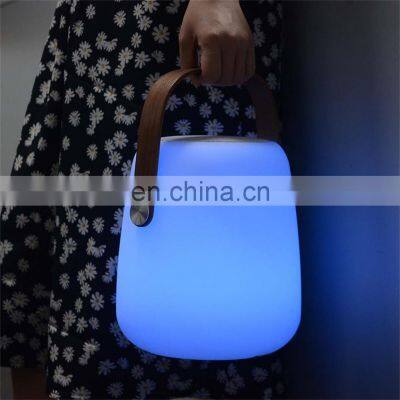 Outdoor Player Night Light Speaker rechargeable cordless Portable plastic music speaker led table lamp lighting