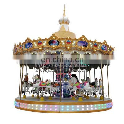 China Manufacturer 16 Seats China Fairground Attractions Theme Park Carousel on sale