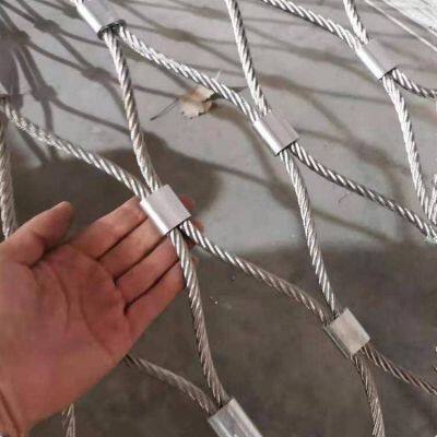 304 stainless steel diamond-shaped rope net, high-altitude safety fall net, zoo safety net, buckle woven net