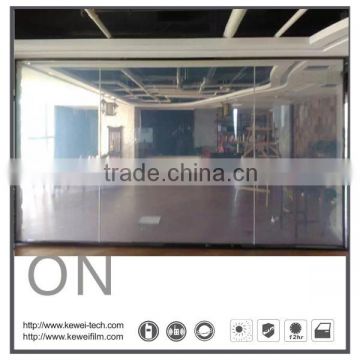 Kewei kinds of smart glass 6+6 tempered high clear smart glass