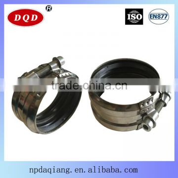 Good Supplier EN877 4 Inch Wastewater Treatment B Type System Clamp Rigid Coupling Manufacturer