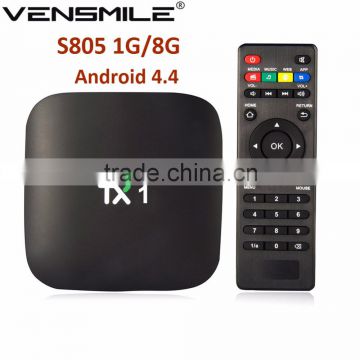 Android smart tv box quad core amlogic s805 quad core tv box s805 TX1 tv box