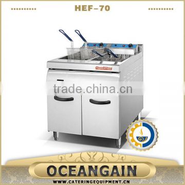 HEF-90 commercial used double tank electric fryer factory