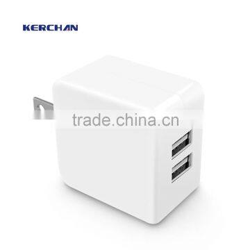 2016 consumer electronics new portable quick charge 2 port multiport travel usb rohs charger