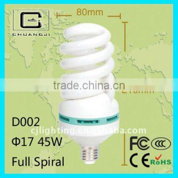 D002 high quality durable cheap 110-220v spiral energy saving lamp