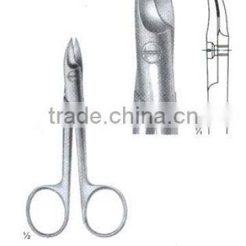 BEEBE Wire and Plate Scissors 110 mm, with1 blade serrated