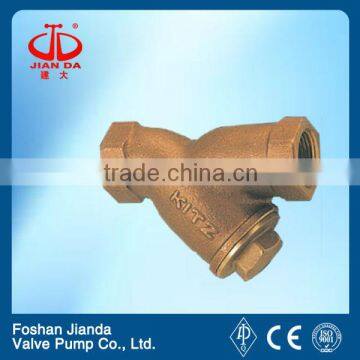 Copper y type water strainer