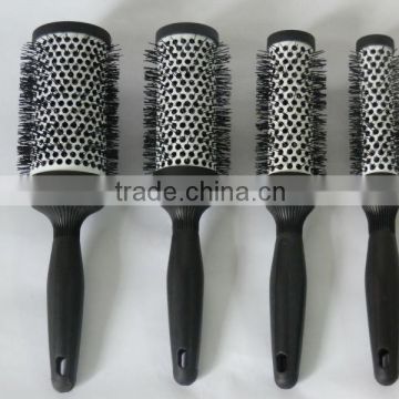 professional round one piece handle ceramic hair brush