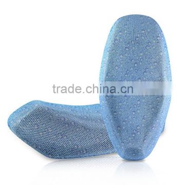 3D sandwich mesh fabric waterproof blue color motorcycle rear seat cover
