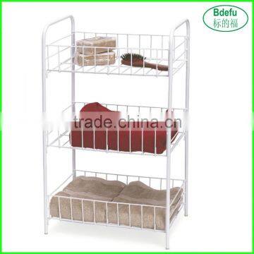 Closet Clothes Storage Shelf Organizer Rack 3 Tier Wardrobe White