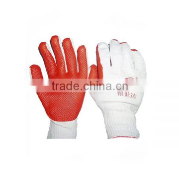 10 Gauge Liner Rubber Coated Safety Hand Job Gloves for Construction