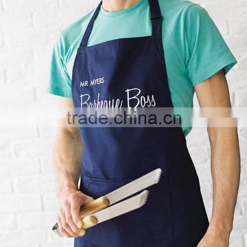 Custom printed cotton twill bbq apron