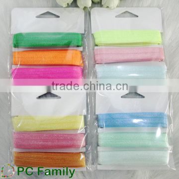 Eco-Friendly 5/8" retail packing fold over elastic ribbon