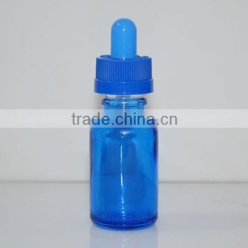10ml blue glass dropper bottle with childproof cap from Hebei Chengjin