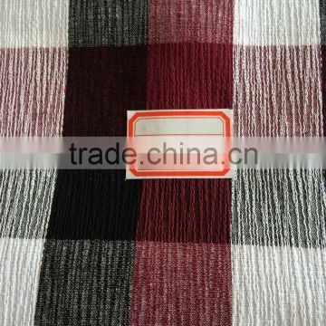 Clothing fabric 100% cotton yarn dyed cotton check plain fabric for shirt