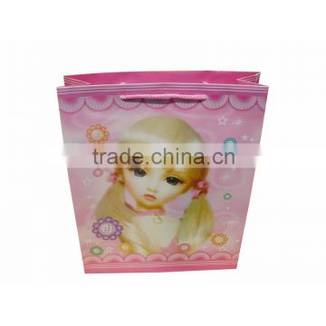 Most popular Lovely girl PP promotional plastic carrier bags (BLY4-1612PP)