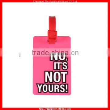3D eco-friendly non-toxic bulk luggage tag for traval promotion (MYD-LT6666)