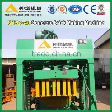 QTJ4-40 semi -automatic hollow cement brick making machine cost