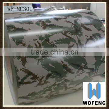 ppgi color coated steel coil camouflage grain ppgi