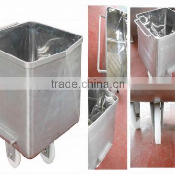 SUS304 Stainless steel Meat Skip Car 200L