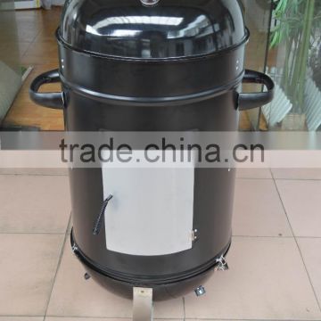 18inch round steel outdoor charcoal bbq smoker grill