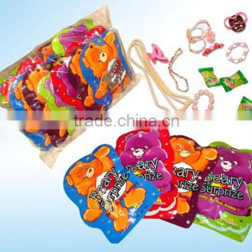 new confectionary sweets bear shape surprise bag candy toy for kids