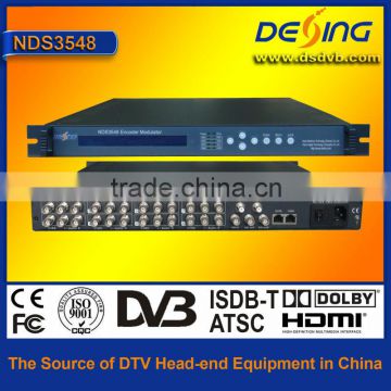 NDS3548 DVB-C IP modulator 8 CVBS to DVB-C QAM SD Ip moduolator