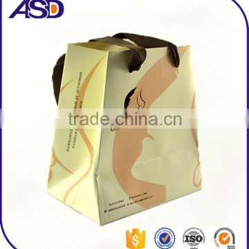 Custom Logo Printed brown craft gift shopping paper bag Wholesale