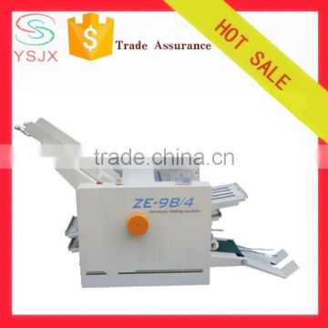 Table type 2/4 trays automatic feeding paper file folding machine
