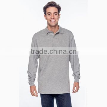 Custom 50/50 Jersey Men's Long Sleeve Polo shirt