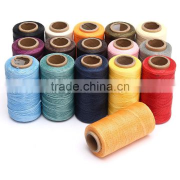 Ecellent Quality 1 Spool 260m 1mm Flat Sewing Coarse Braid Waed Thread For Leather Craft Repair