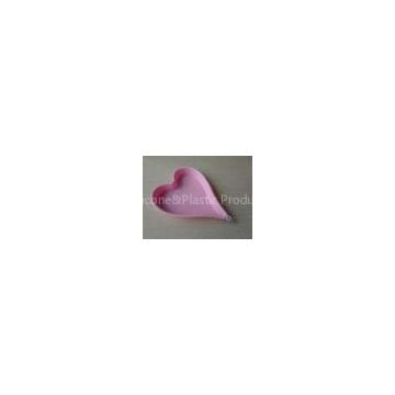 EU Pink Heart Non-toxic Light Weight Silicone Cake Mould For Oven
