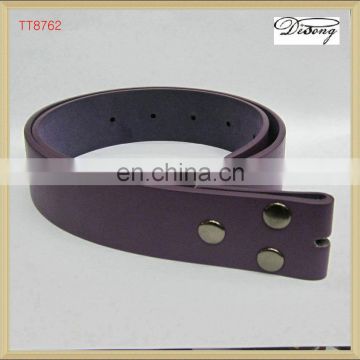 TT8762 Fashion Women's purple pu leather belt without the buckle