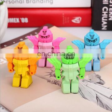 Cute 3D Robot Erasers stationary for student